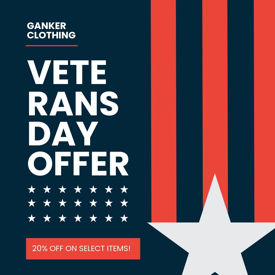 Veterans Day Offer Instagram Post