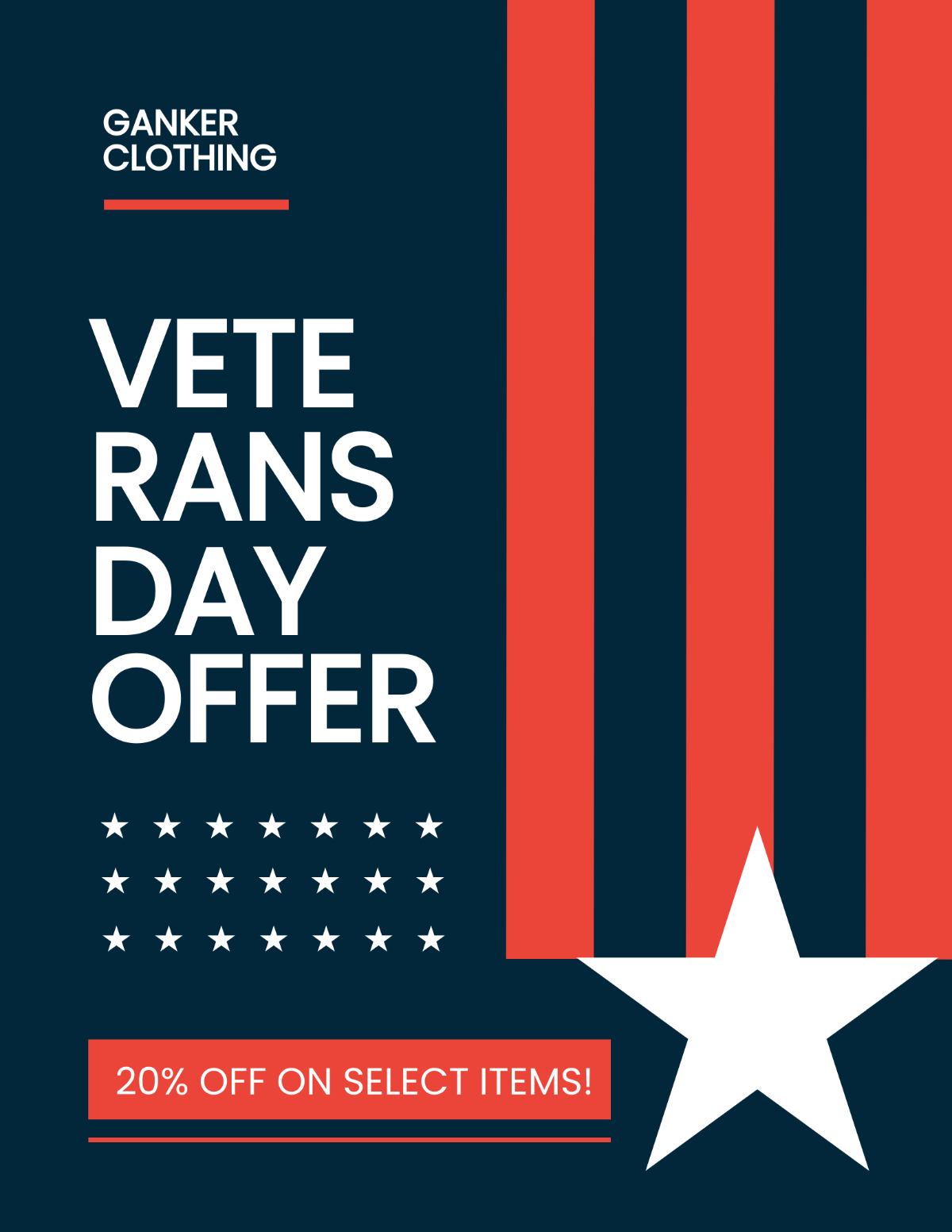 Veterans Day Offer Flyer