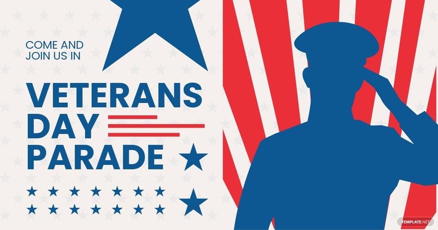 Free Veterans Day Parade Facebook Post Template