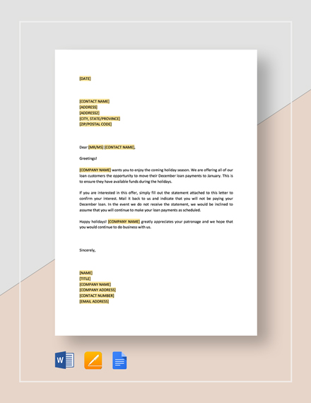 FREE Personal Loan Application Letter Template: Download 2538+ Letters ...