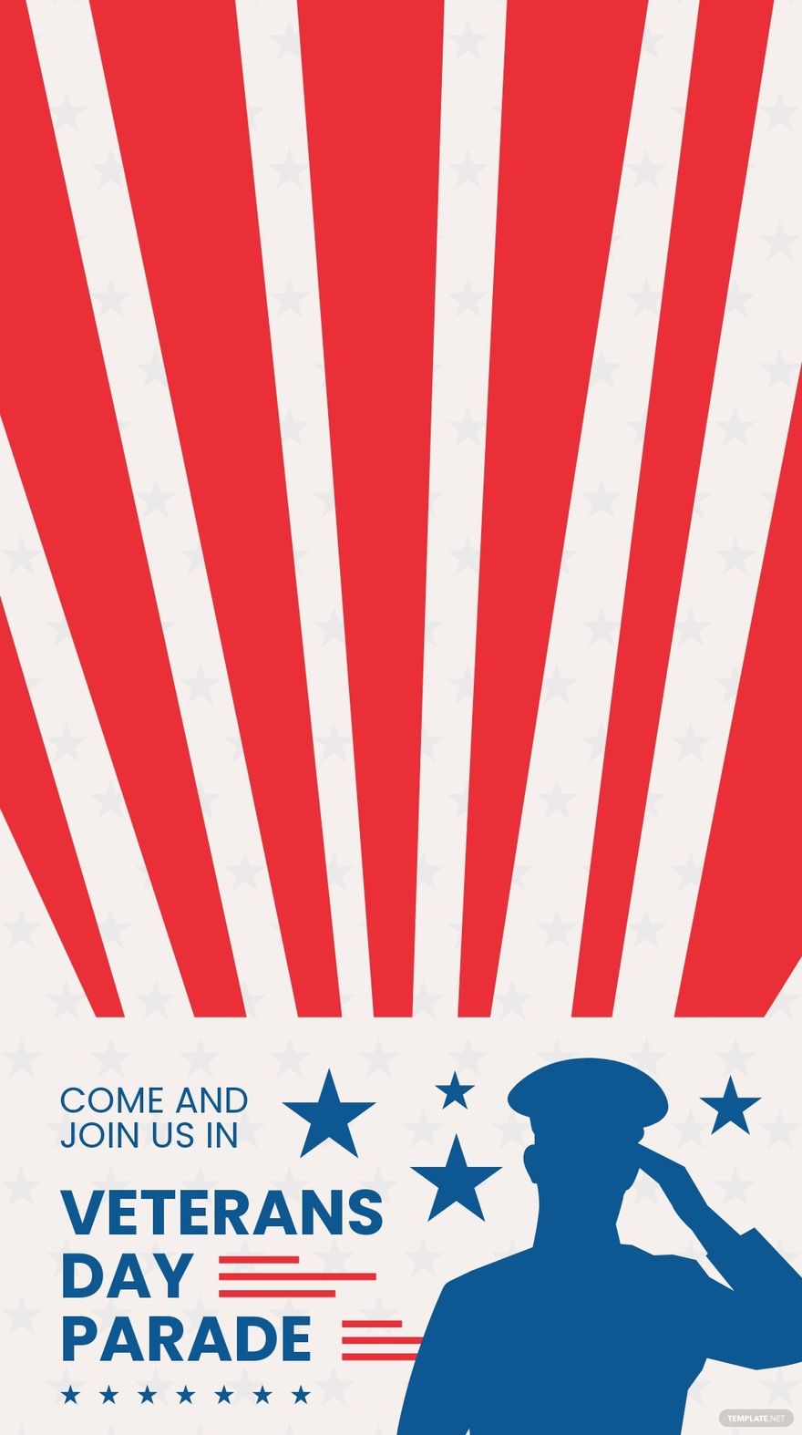 Free Veterans Day Parade Snapchat Geofilter Template