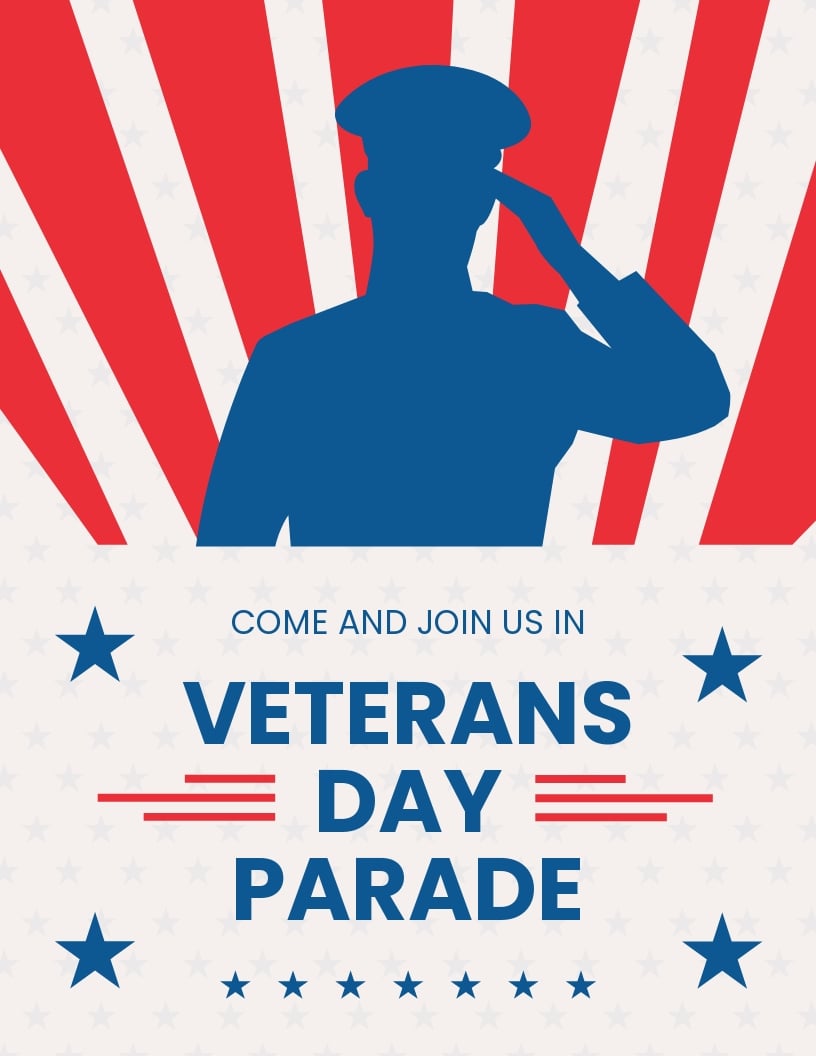 Veterans Day Parade Flyer Template