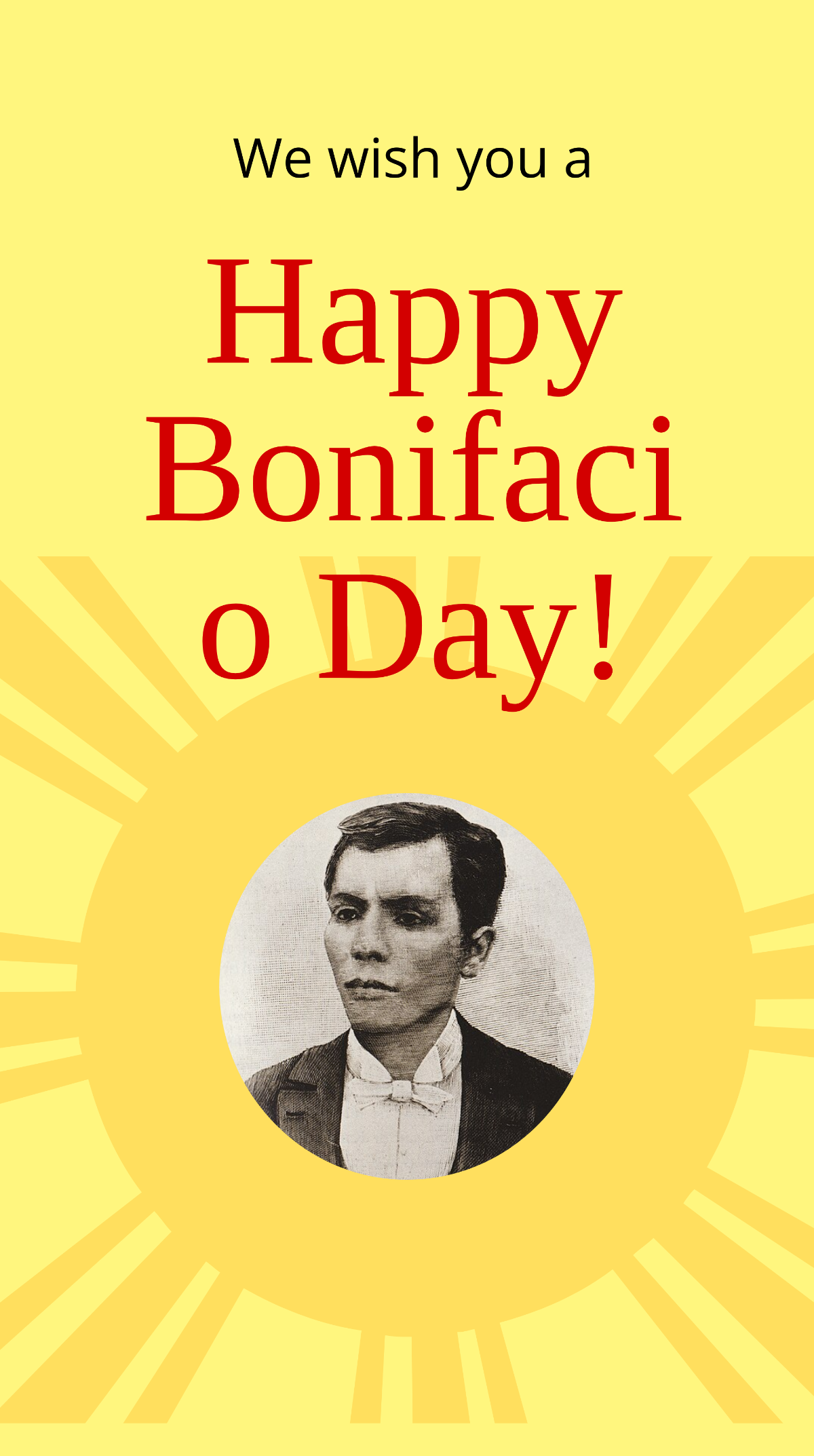 Free Bonifacio Whatsapp Post Template to Edit Online