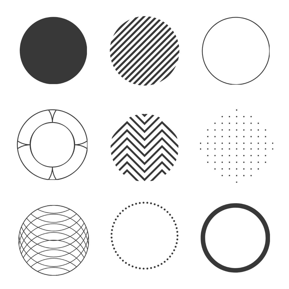 Free Geometric Circle Vector Template - Edit Online & Download | Template .net