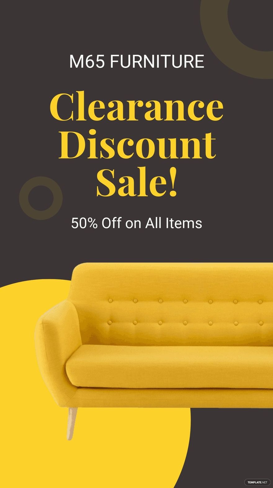 Clearance Discount Sale Whatsapp Post Template