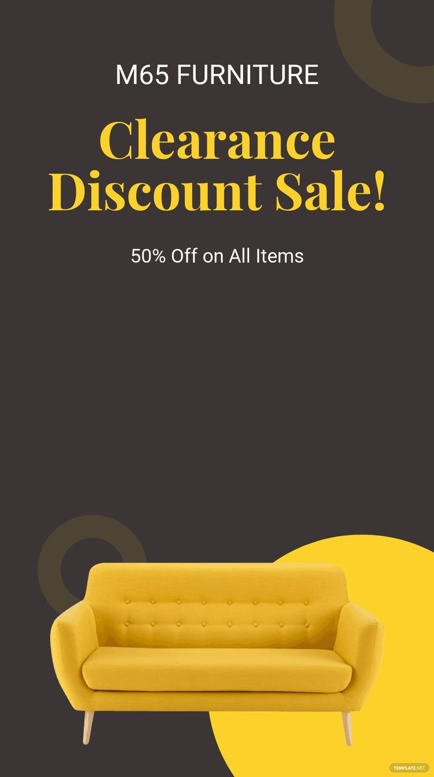 Clearance Discount Sale Snapchat Geofilter Template