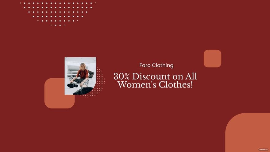 Free Fashion Discount Youtube Banner Template