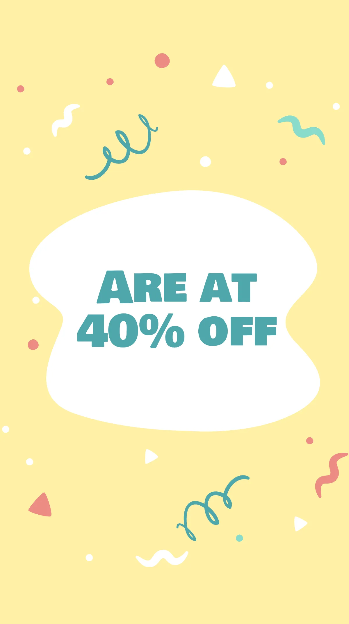 Free Animated Discount Instagram Story Template to Edit Online