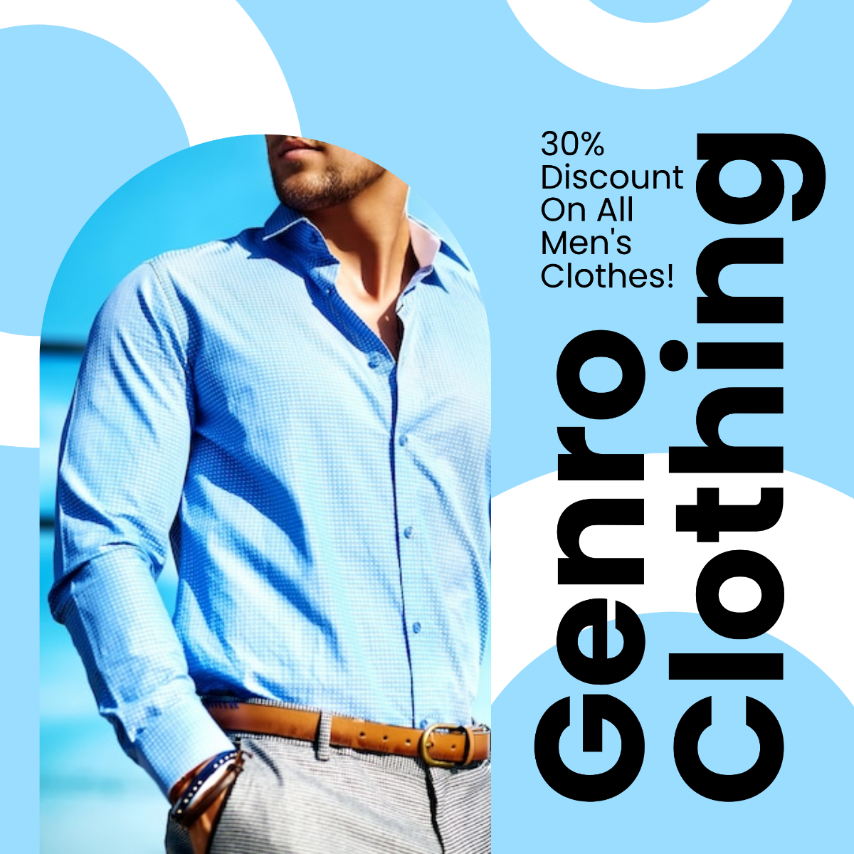 Free Clothing Discount Instagram Post Template to Edit Online
