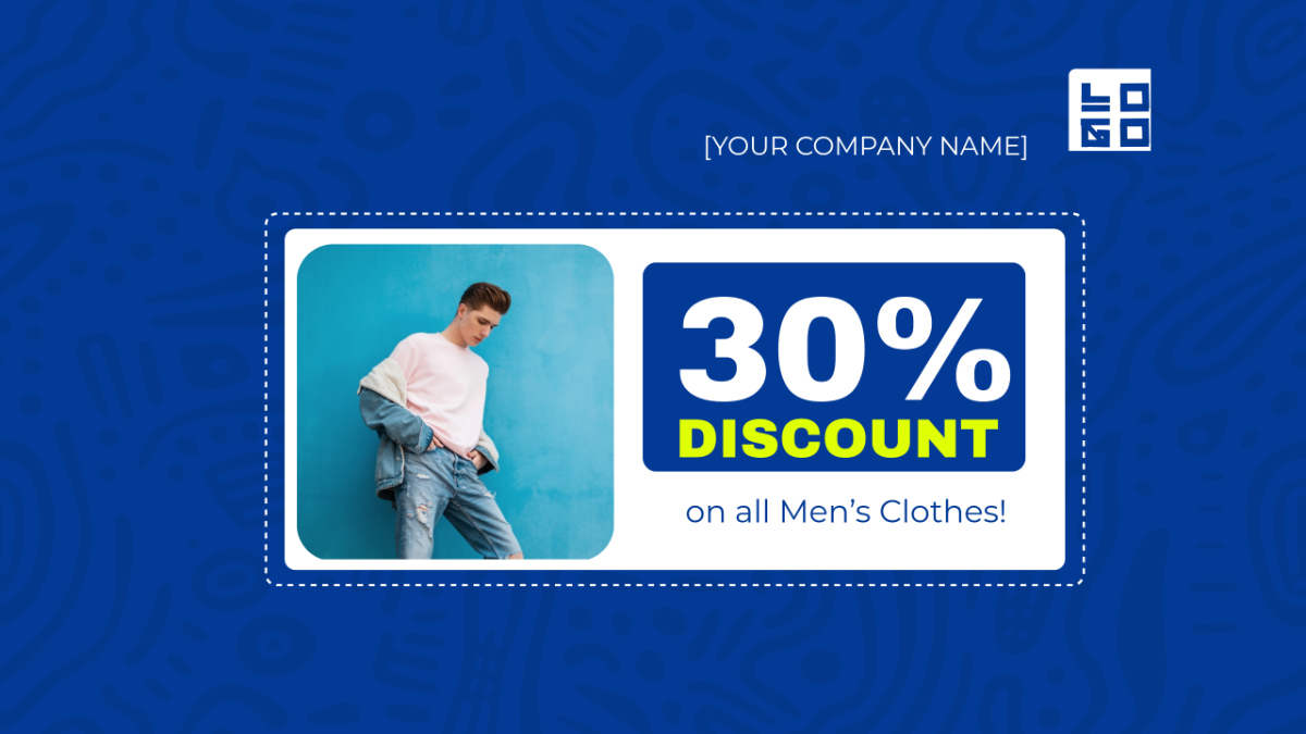 Free Clothing Discount Youtube Banner Template to Edit Online