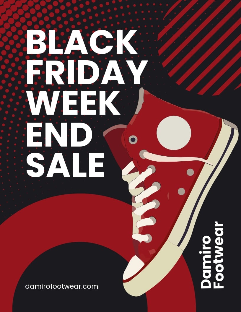 Black Friday Weekend Sale Flyer Template
