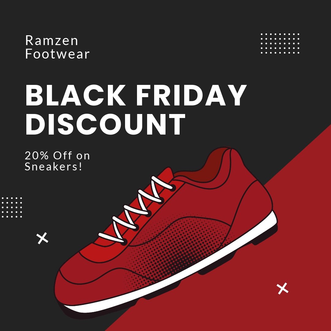 Free Black Friday Discount Instagram Post Template