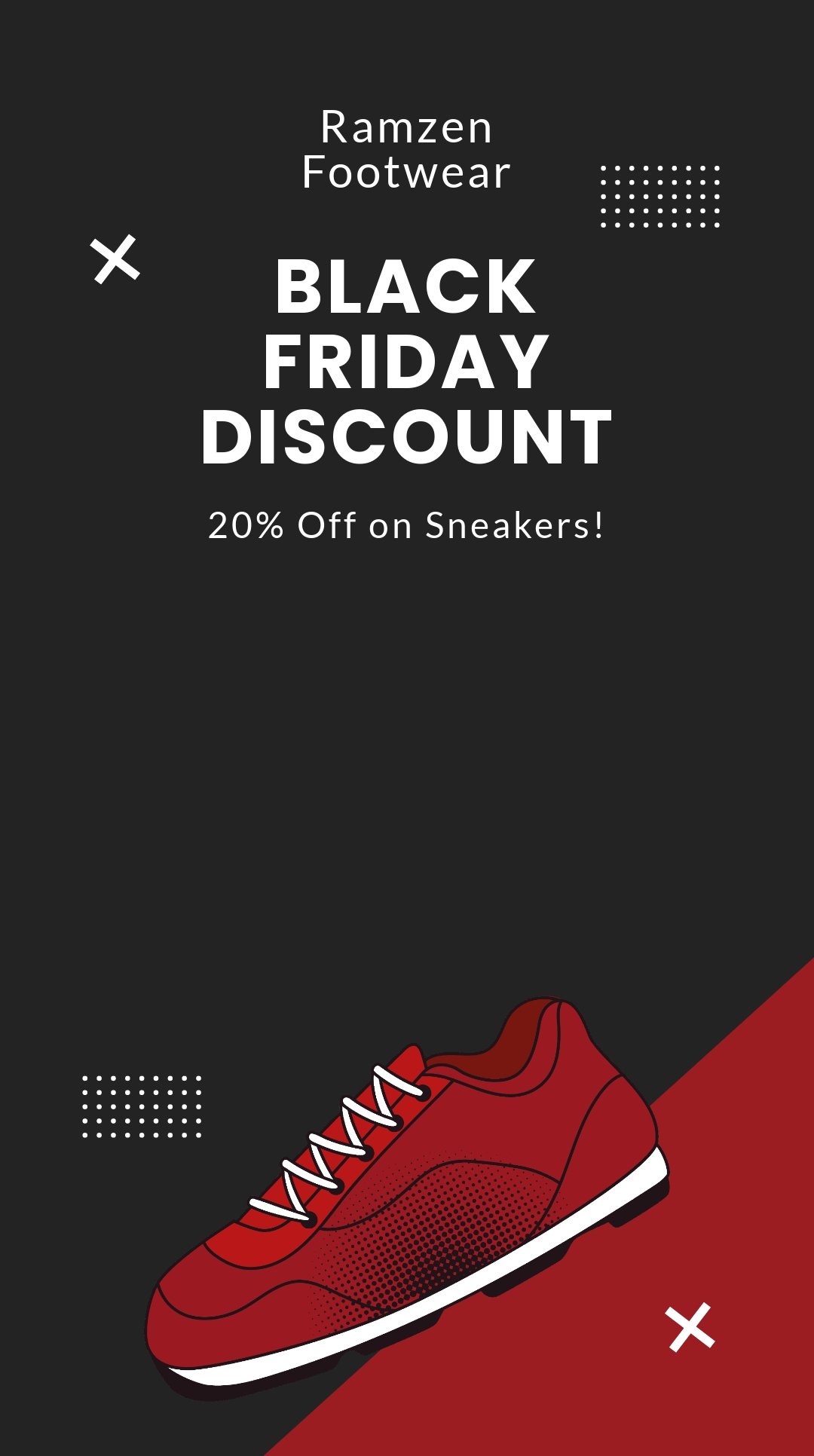 Black Friday Discount Snapchat Geofilter Template