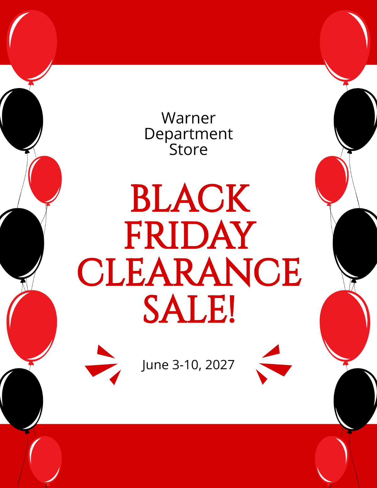 Black Friday Clearance Sale Flyer