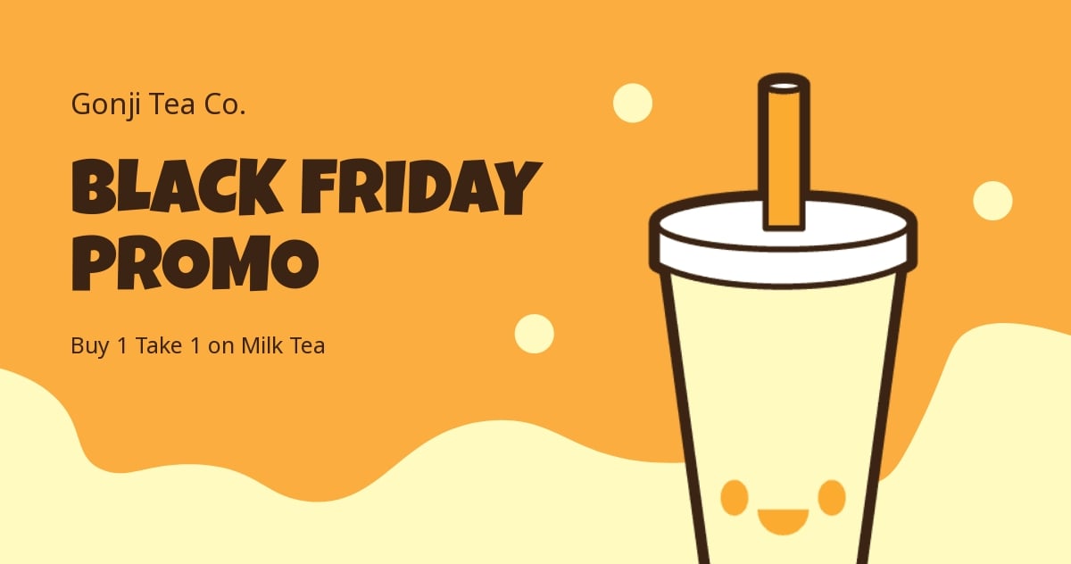 Black Friday Promo Facebook Post Template