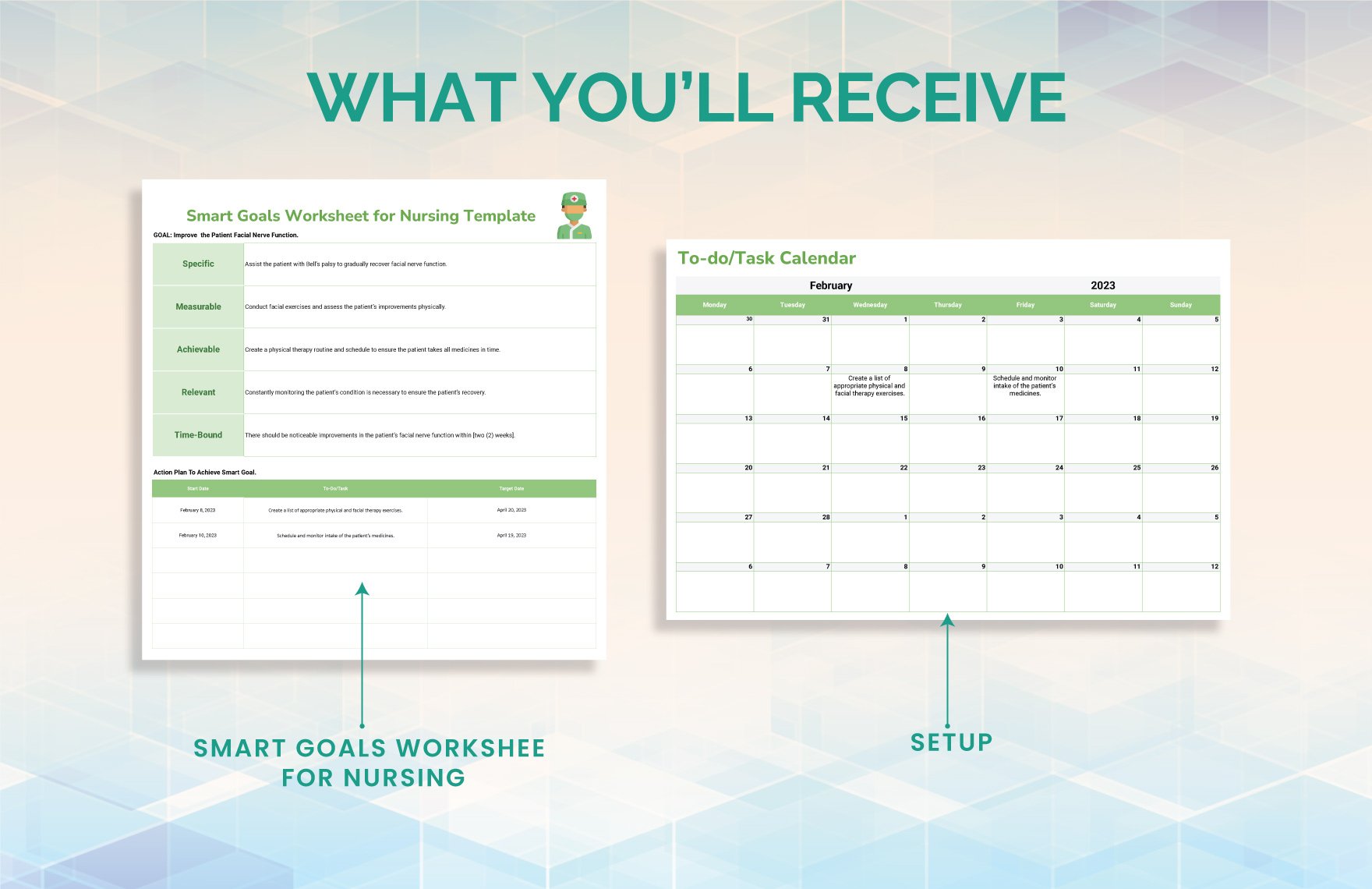 Smart Goals Worksheet For Nursing Template