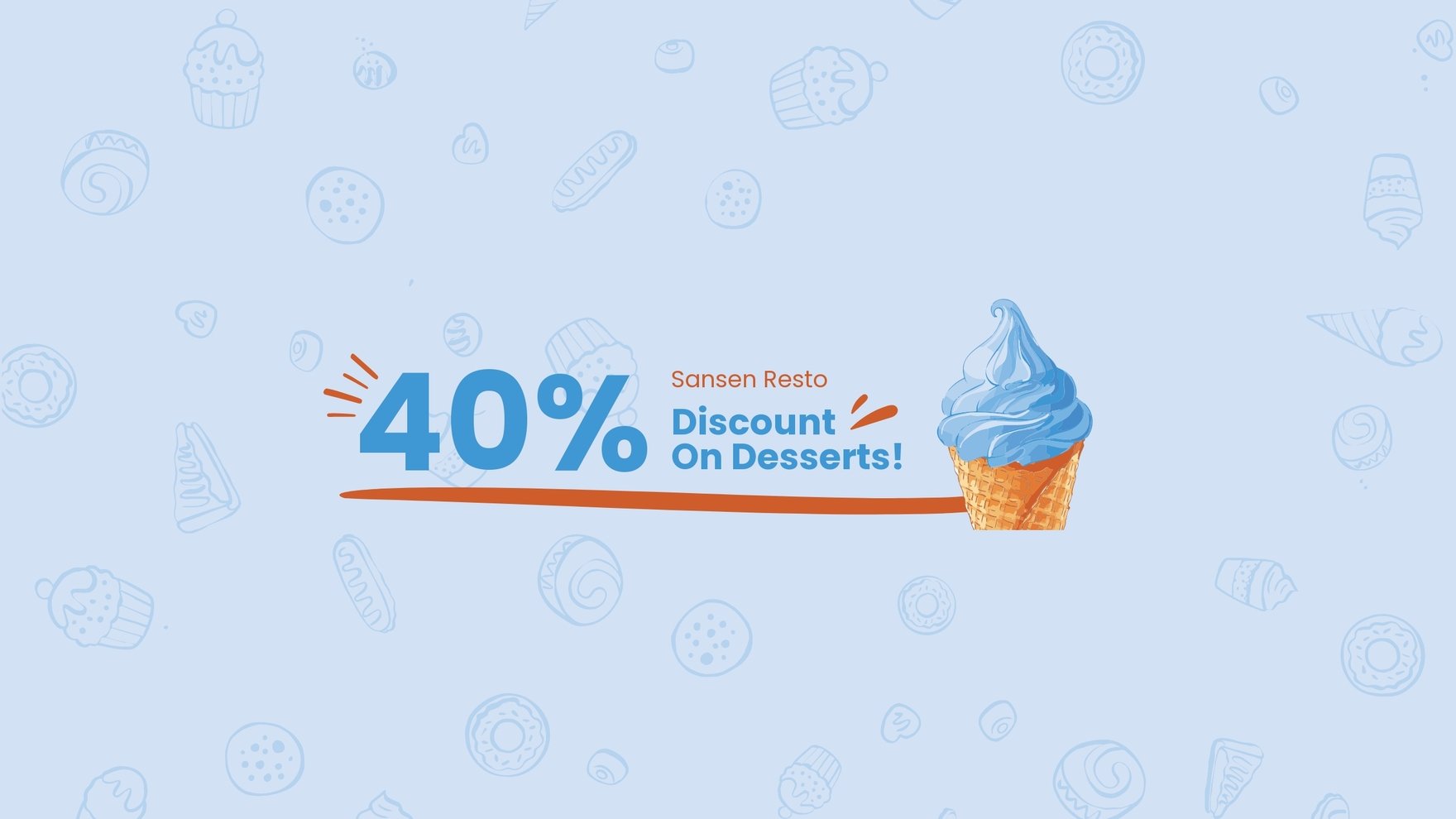 Food Discount Youtube Banner Template