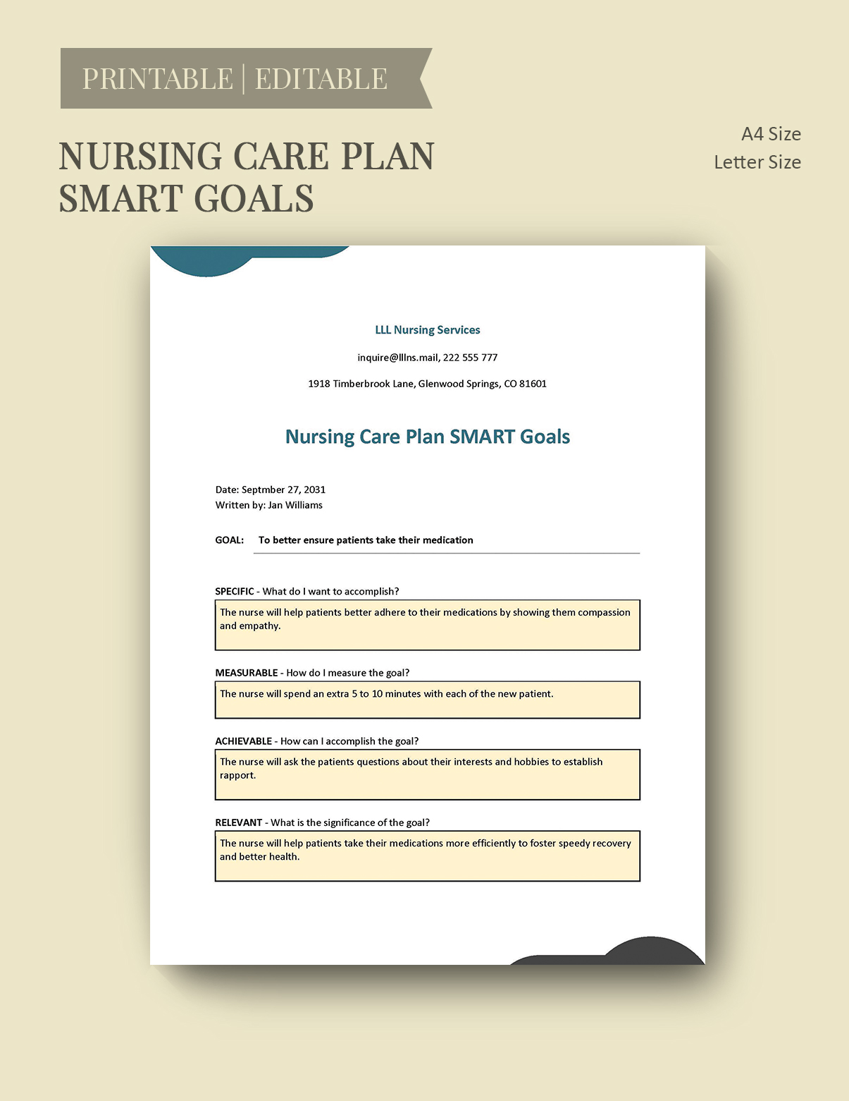 Nursing Care Plan Template Sample