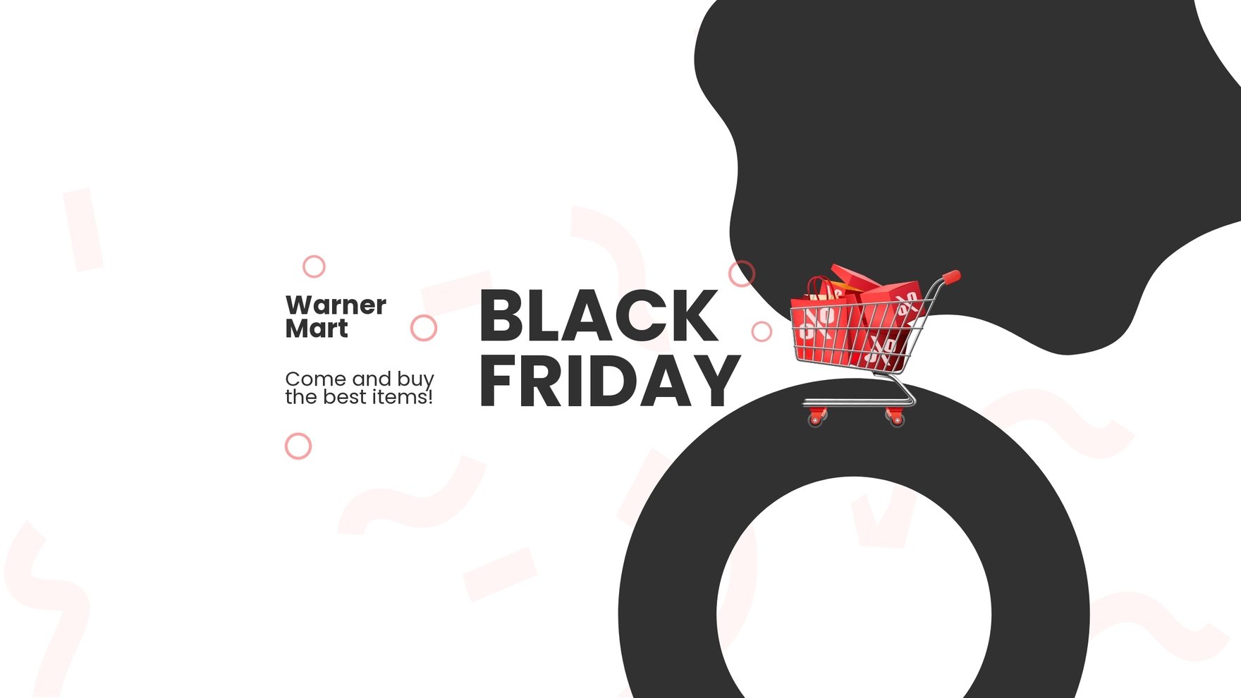 Simple Black Friday Youtube Banner Template