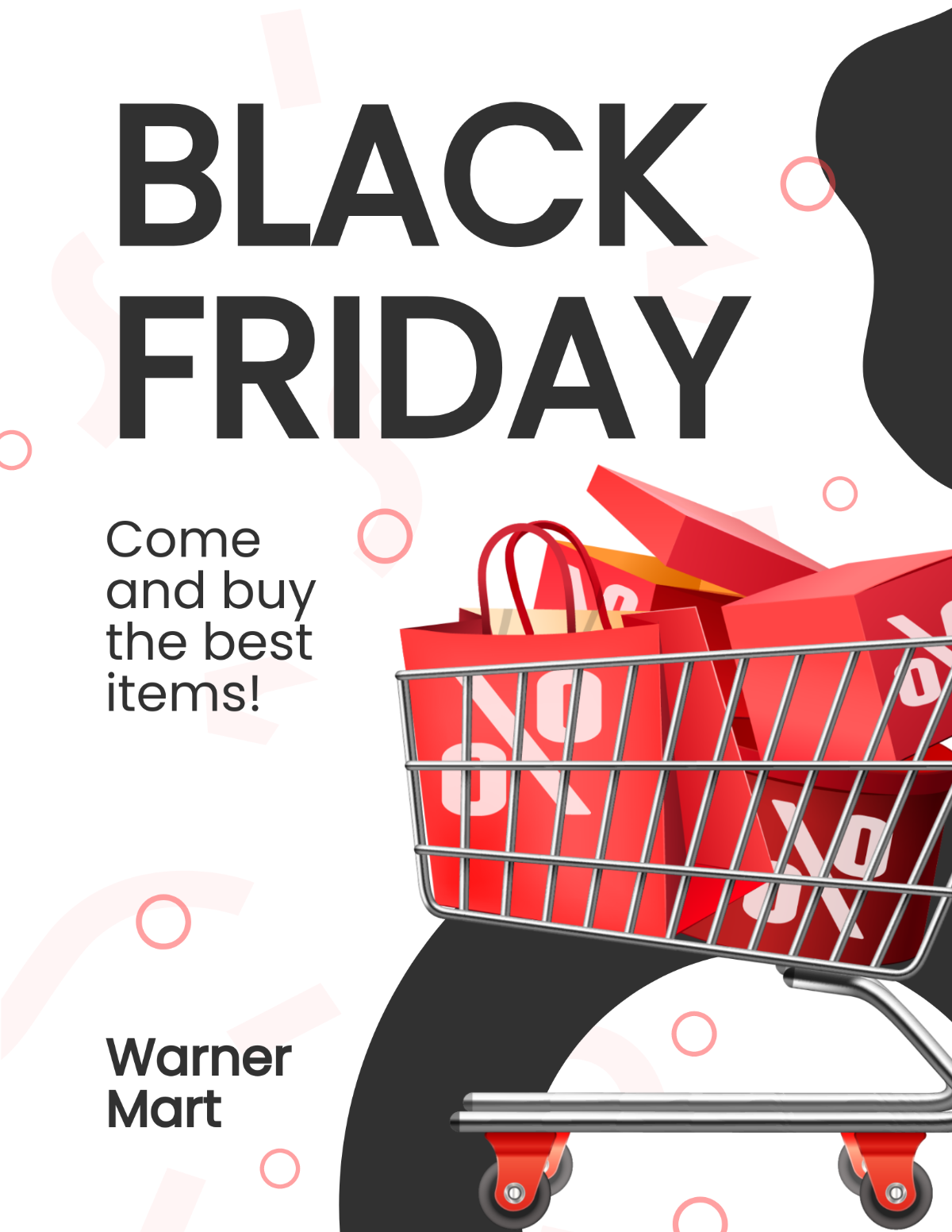 Simple Black Friday Flyer Template