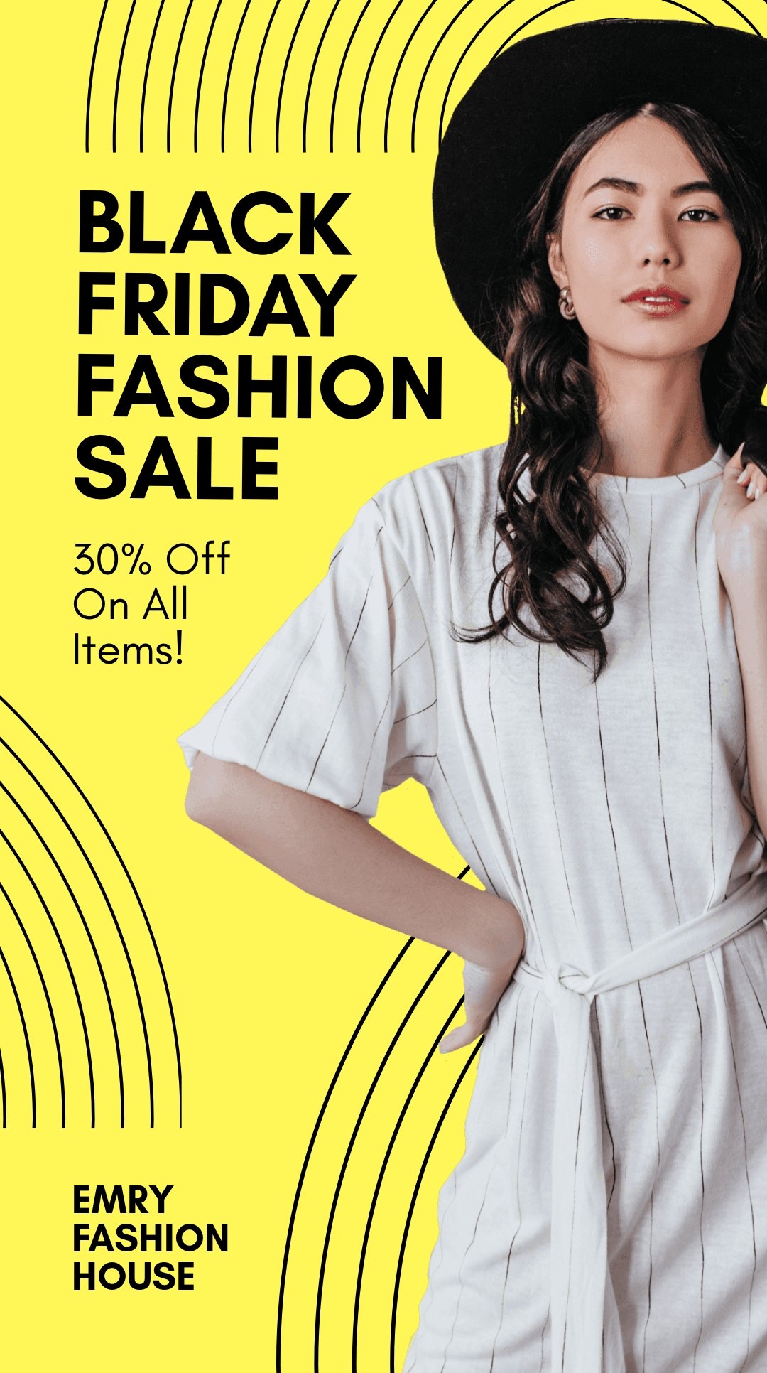 Black Friday Fashion Sale Instagram Story Template