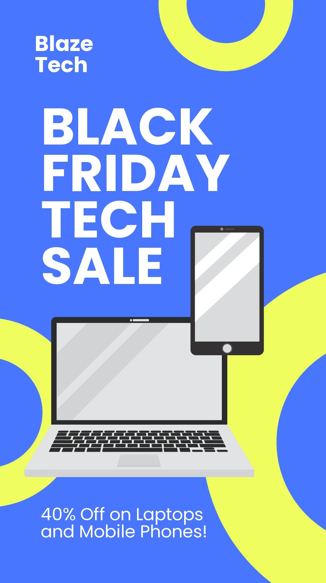 Black Friday Tech Sale Instagram Story Template