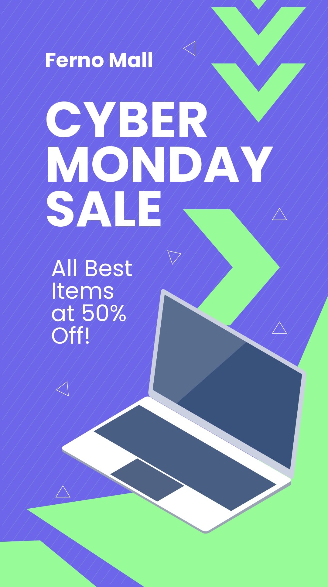 Free Cyber Monday Sales Event Instagram Story Template