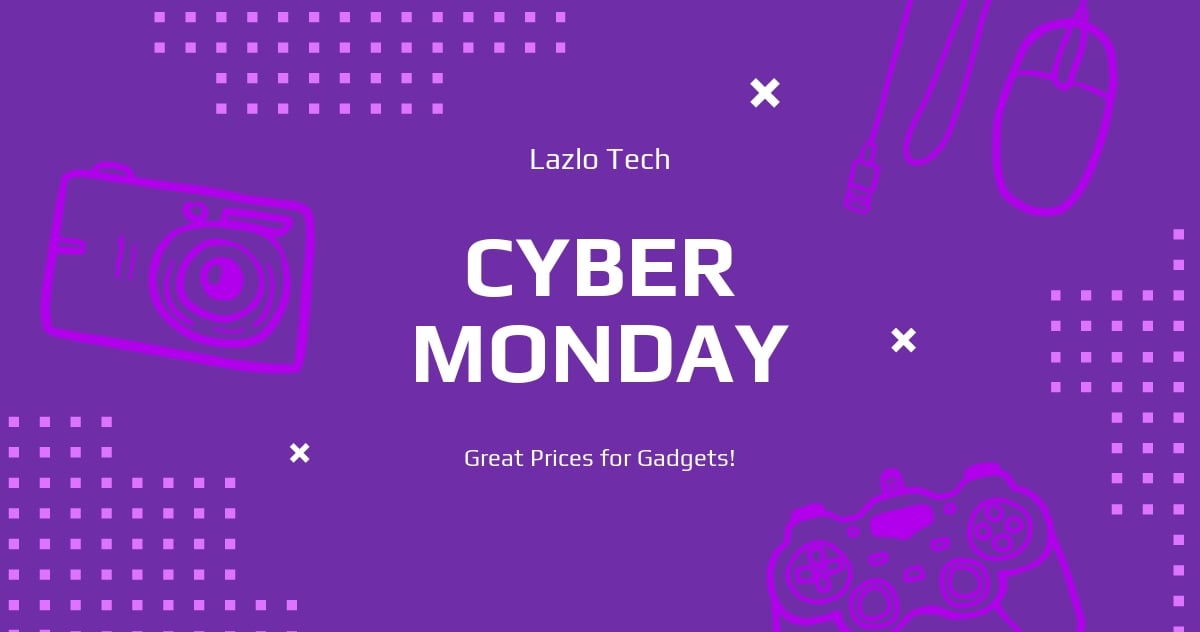 Cyber Monday Promotion Facebook Post Template