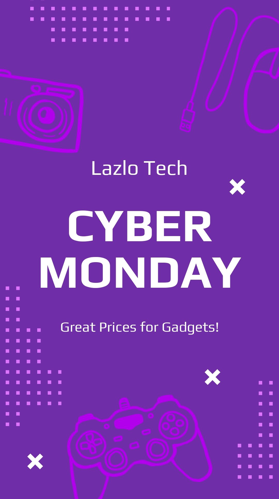 Free Cyber Monday Promotion Instagram Story Template