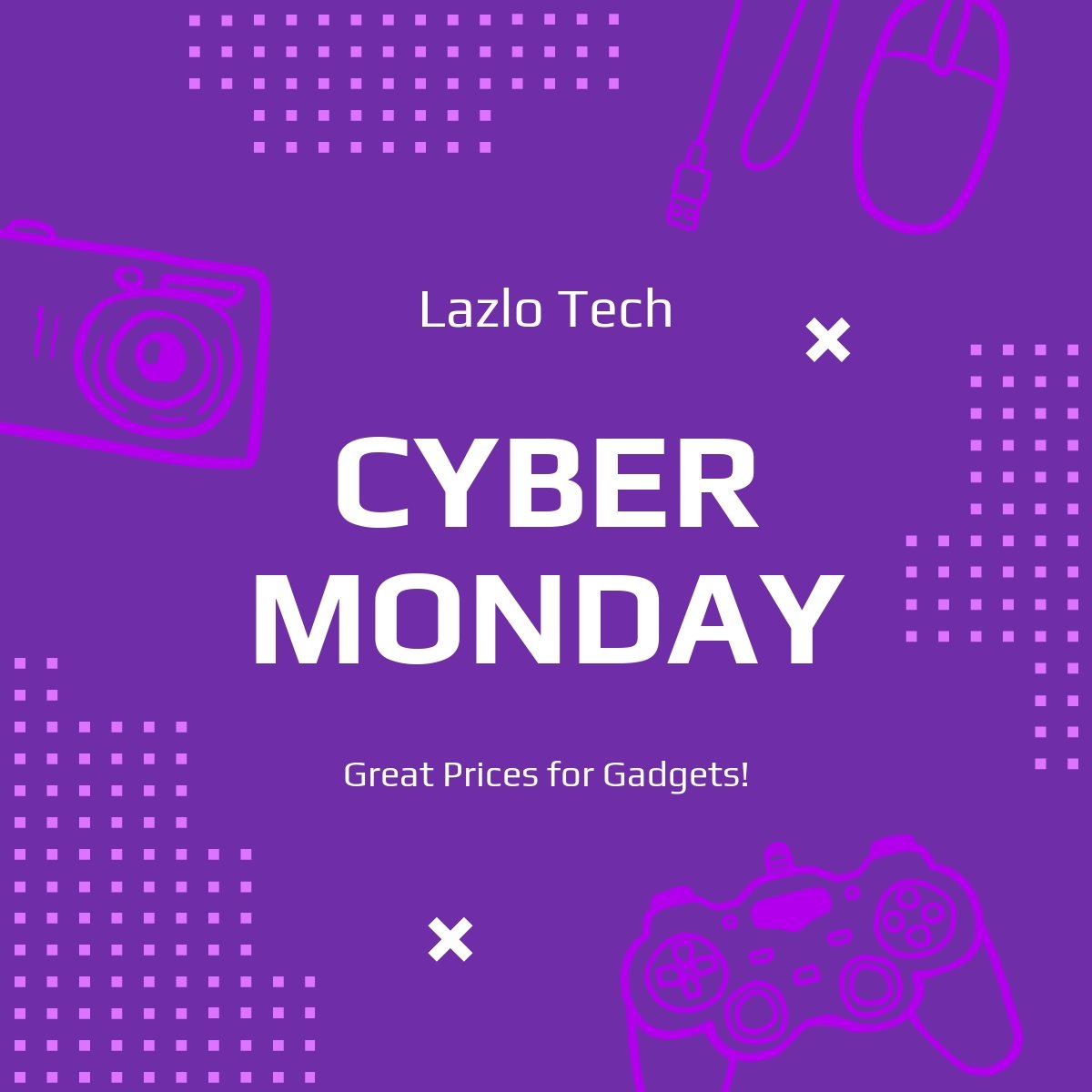 Free Cyber Monday Promotion LinkedIn Post Template
