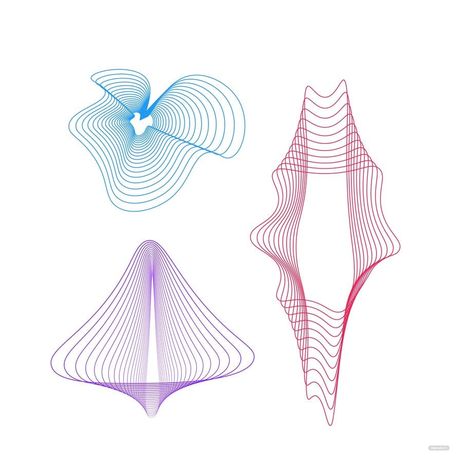 Free Geometric Wave Vector in Illustrator, EPS, SVG, JPG, PNG