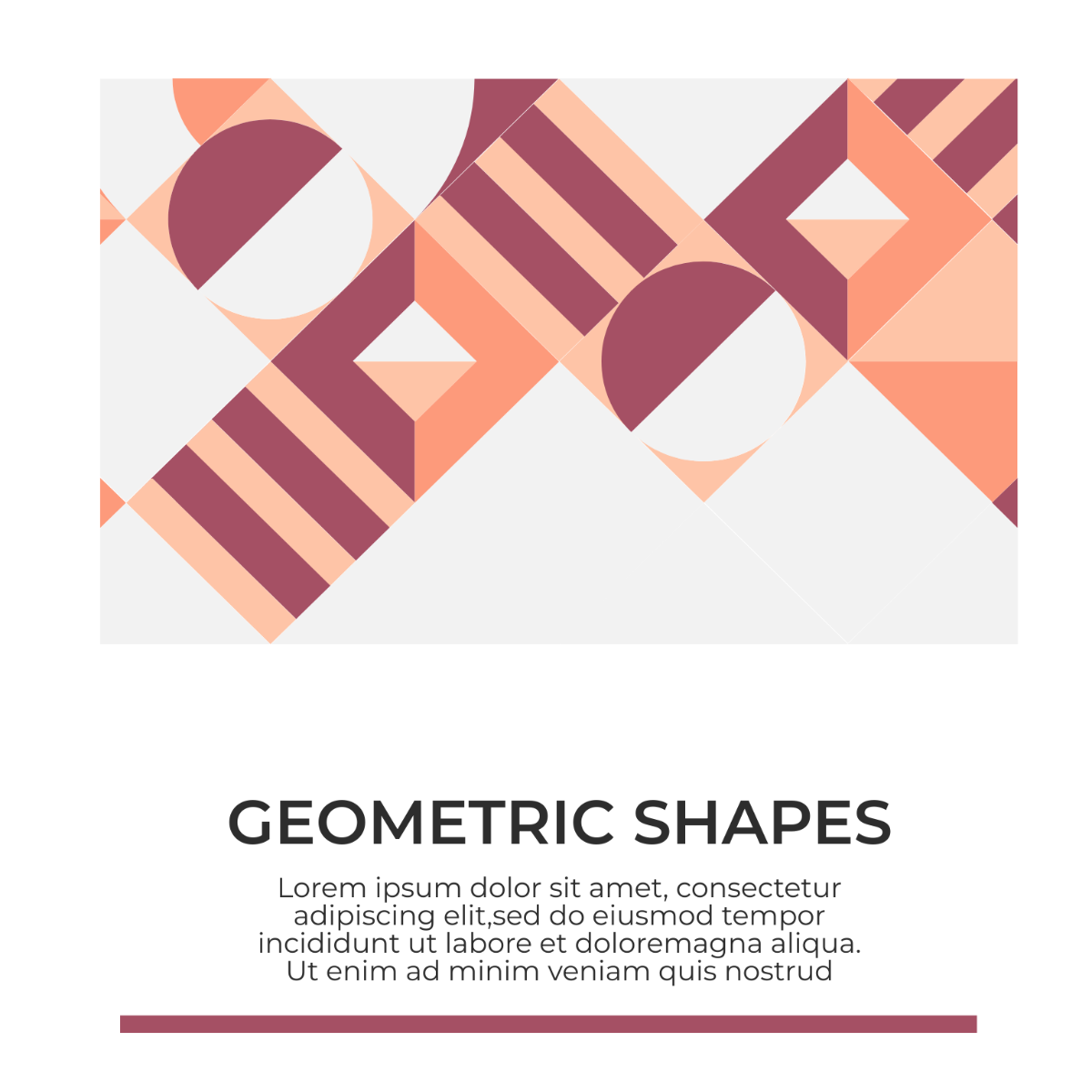 Geometric Poster Vector Template