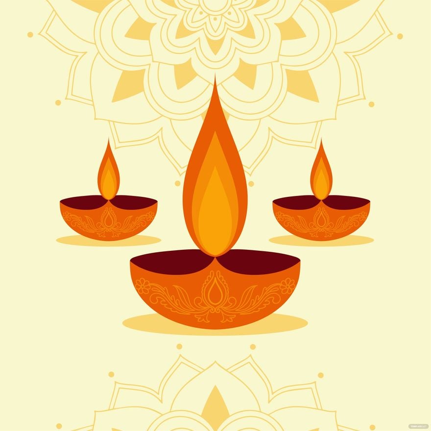 Free Diwali Flame Vector