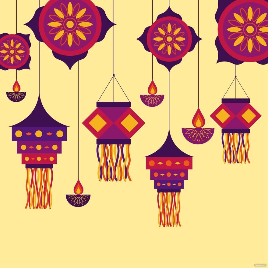 Decorative Diwali Vector in Illustrator, EPS, SVG, JPG, PNG