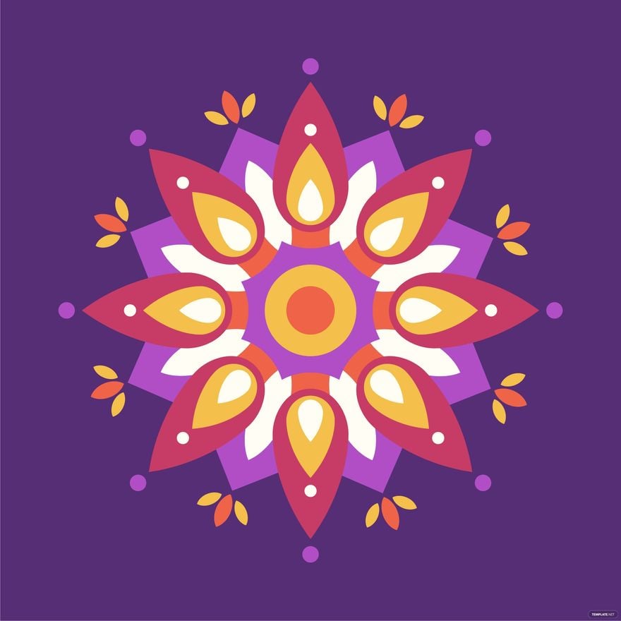 Free Floral Diwali Vector in Illustrator, EPS, SVG, JPG, PNG