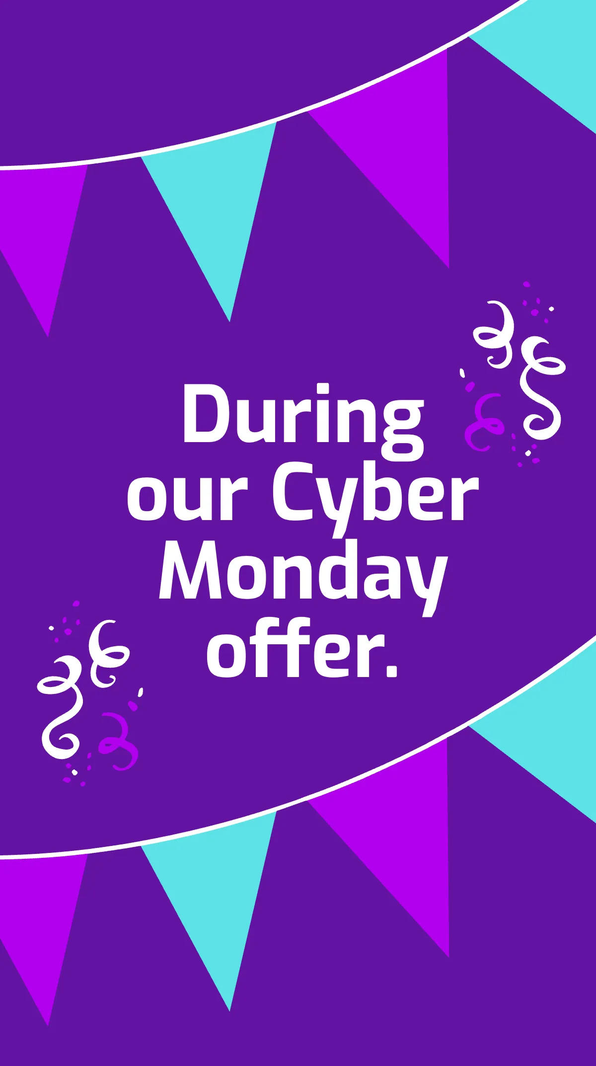 Free Cyber Monday Offer Instagram Story Template to Edit Online