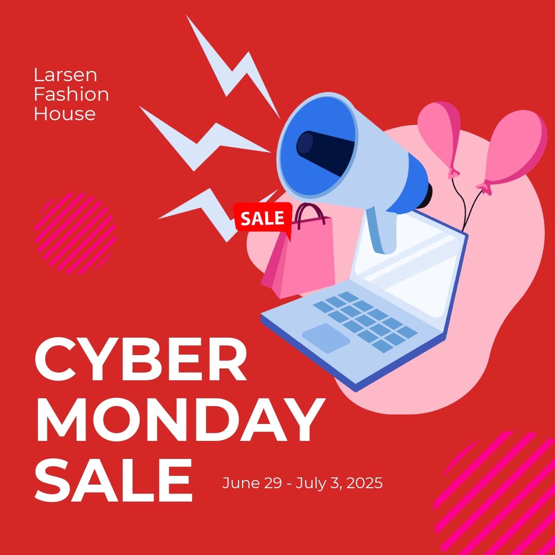 Cyber Monday Sale Announcement Instagram Post