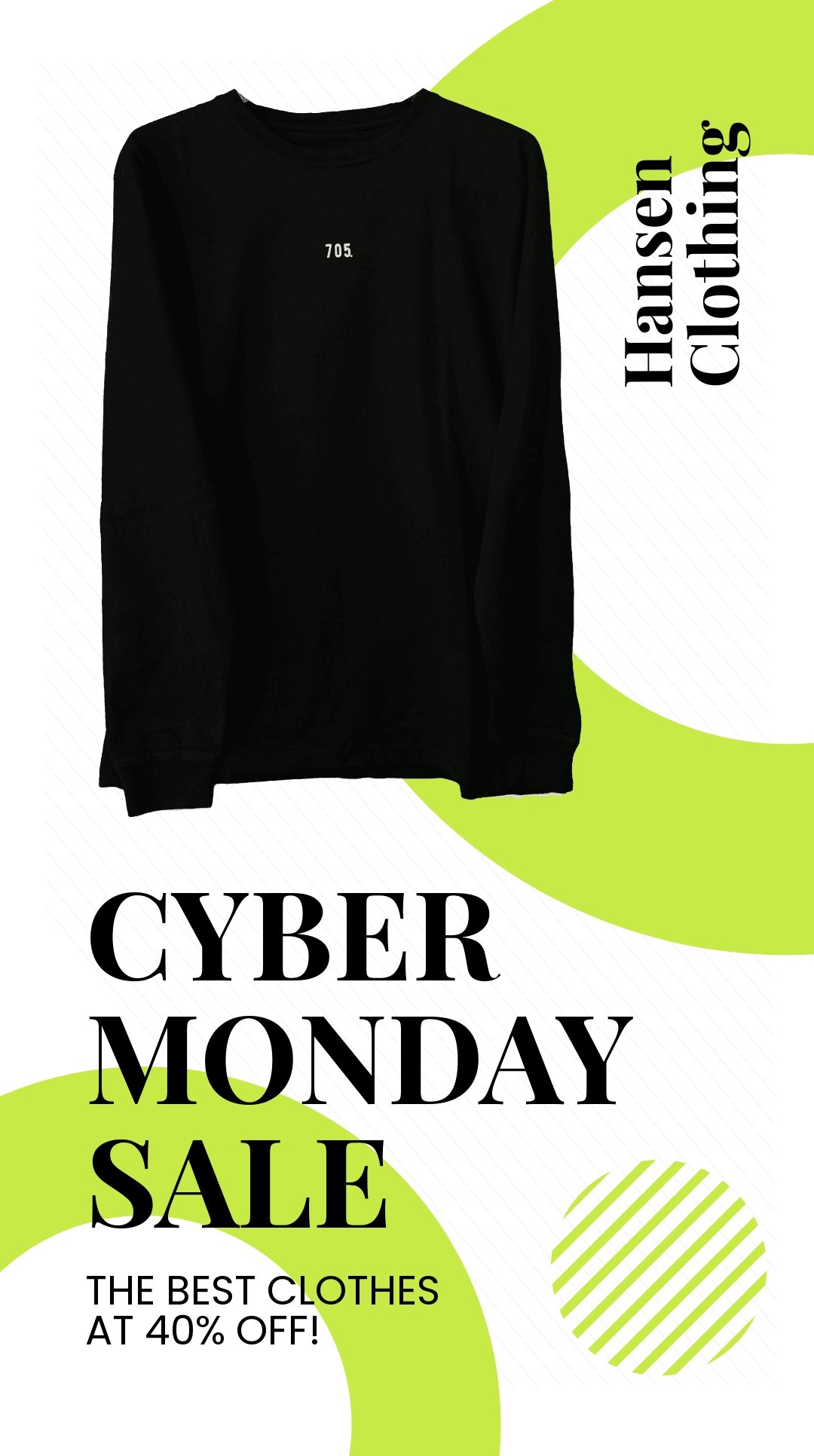 Cyber Monday Clothing Sale Whatsapp Post Template