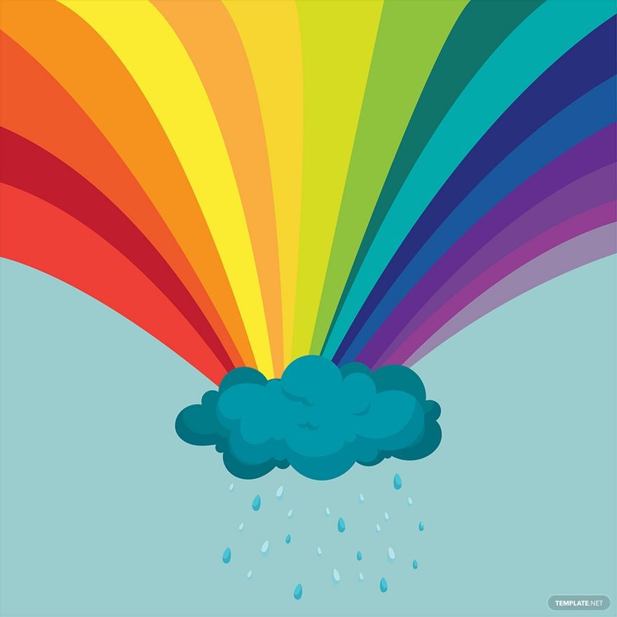Free Rainbow Rays Vector in Illustrator, EPS, SVG, JPG, PNG