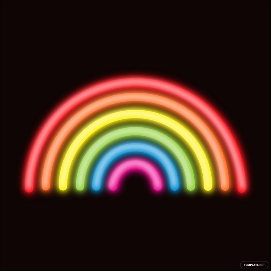 Free Rainbow Vector Neon