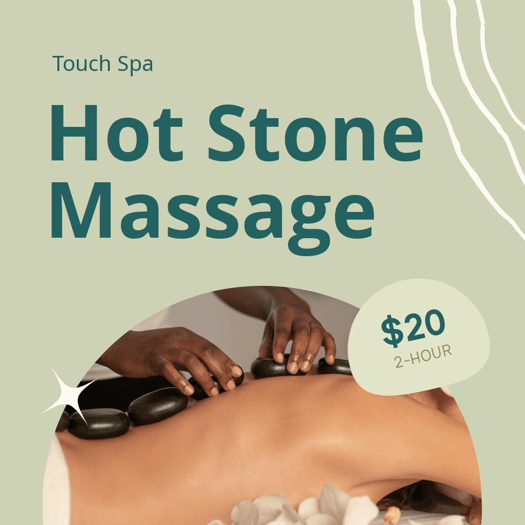 Free Massage Promotion Instagram Post Template