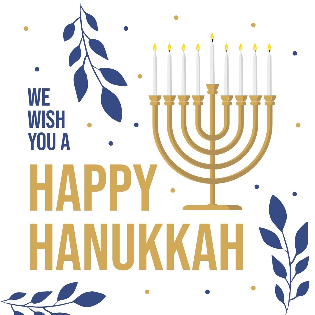 Free Happy Hanukkah Instagram Post Template