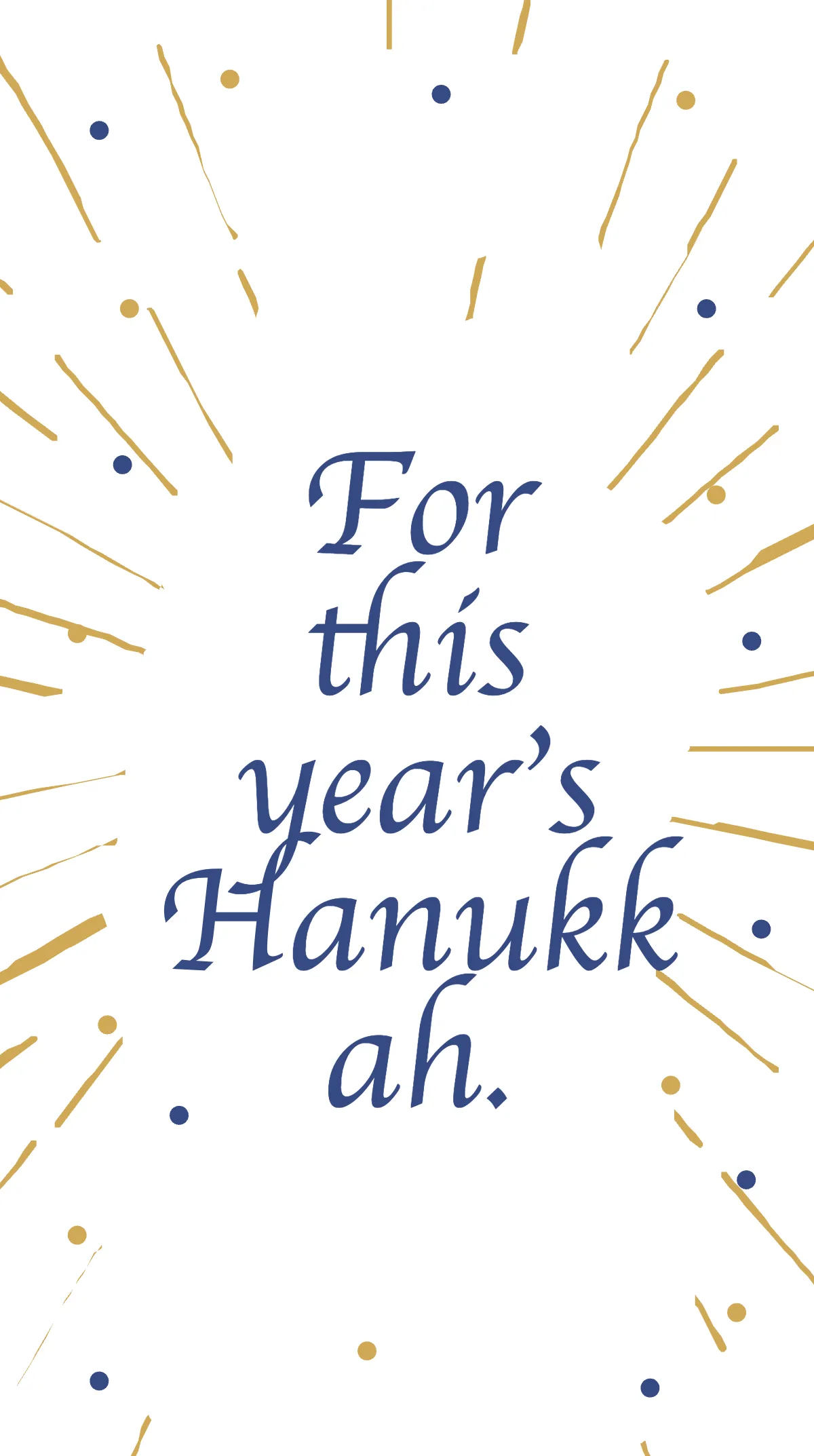 Free Happy Hanukkah Instagram Story Template to Edit Online