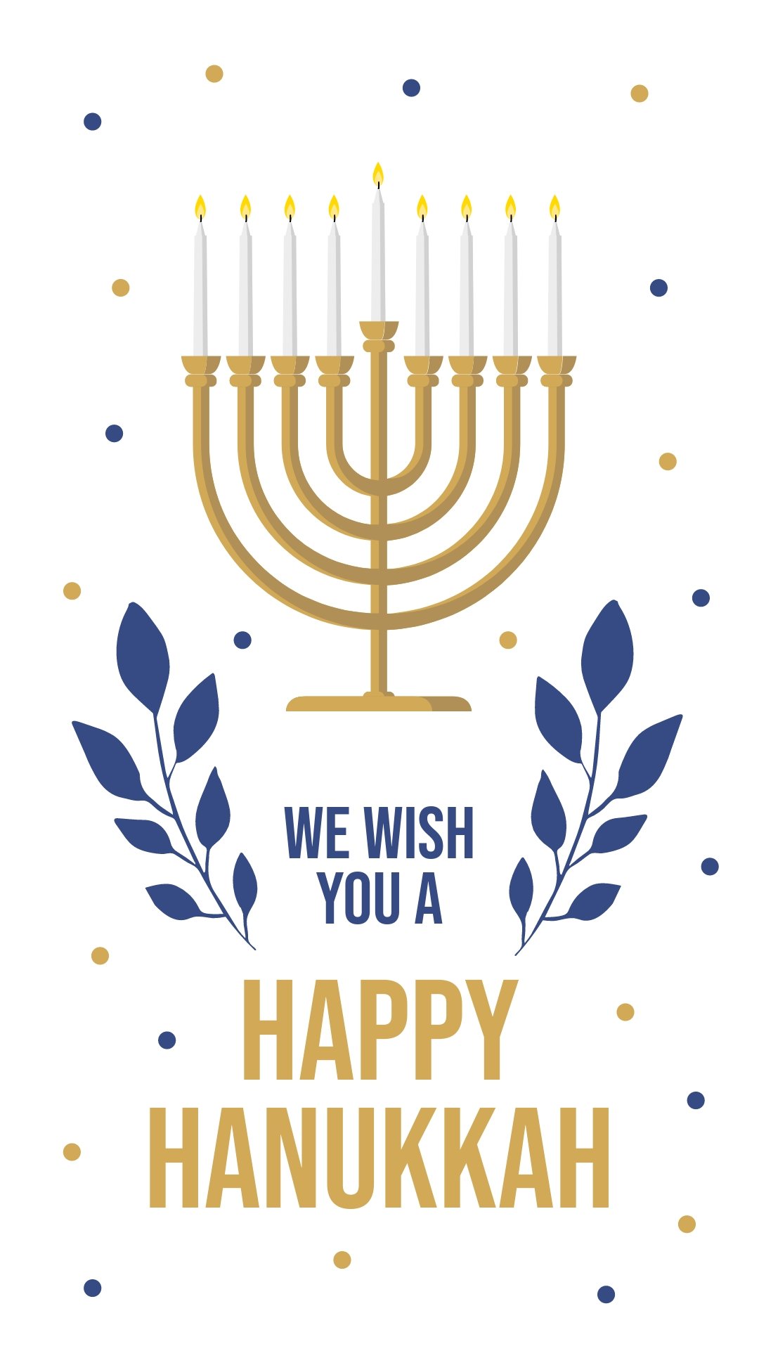 Free Happy Hanukkah Instagram Story Template