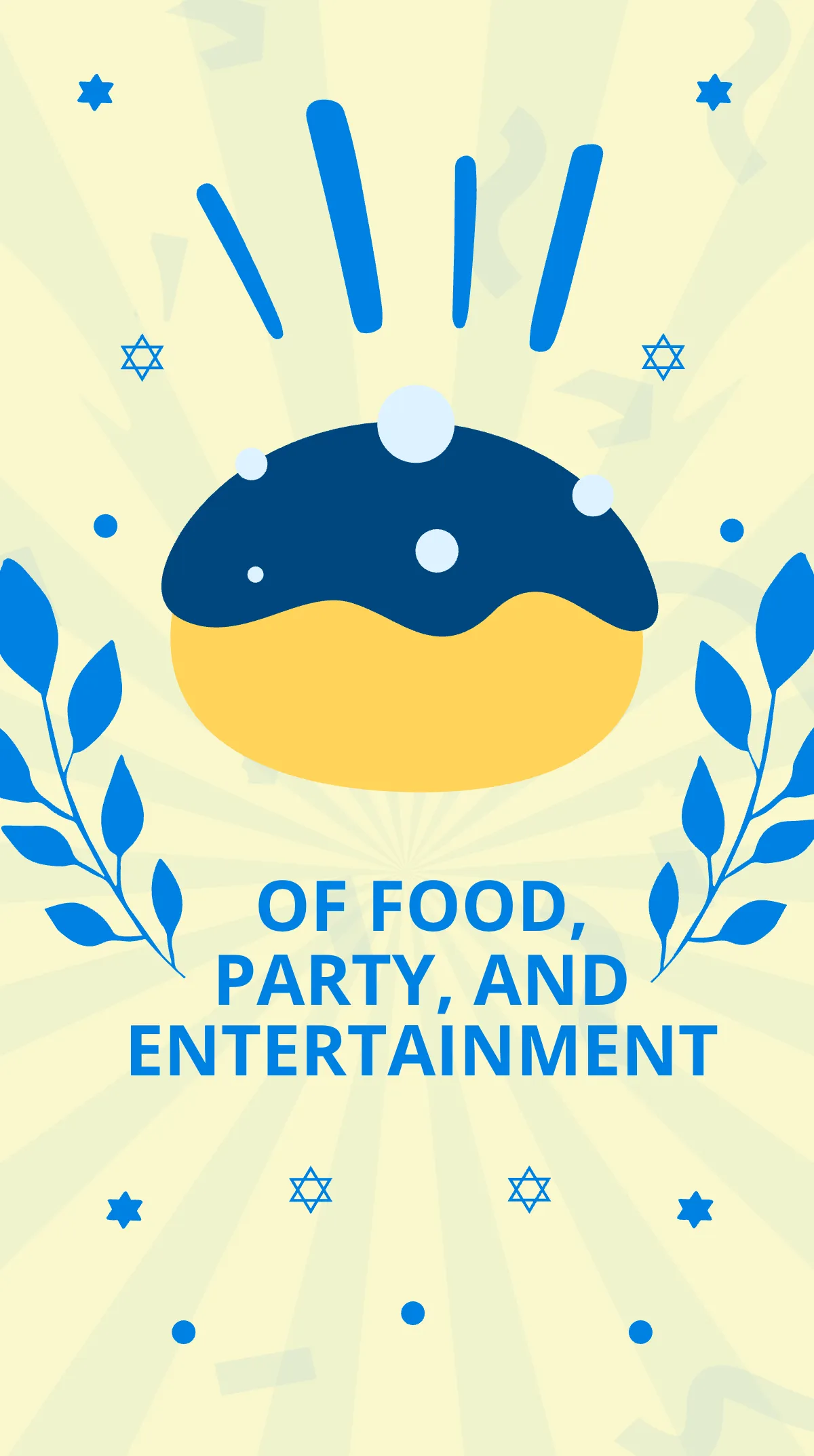 Free Hanukkah Party Instagram Story Template to Edit Online