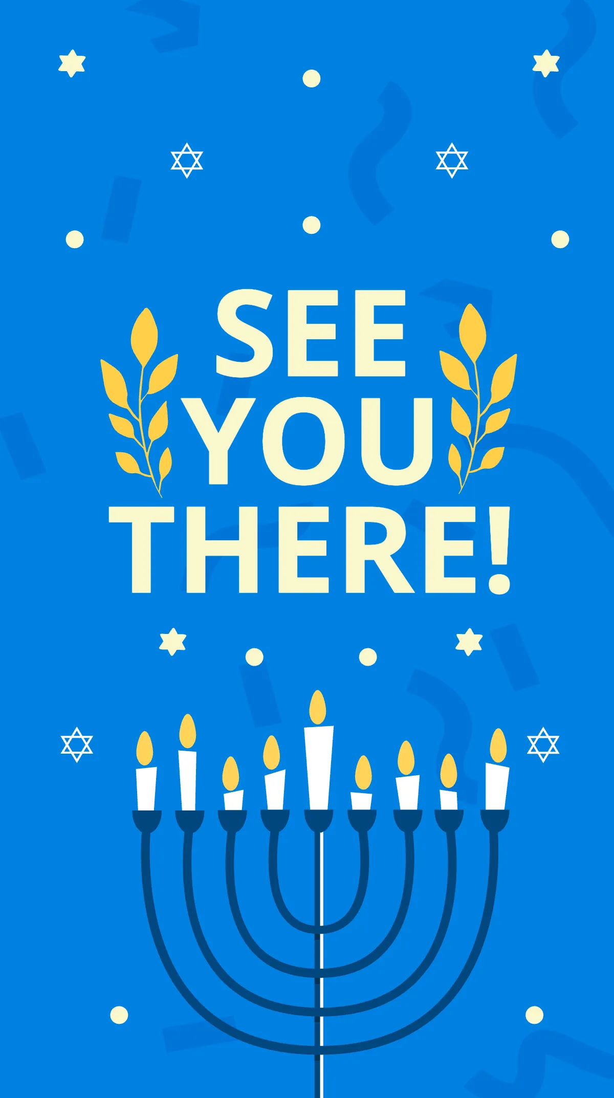 Free Hanukkah Party Instagram Story Template to Edit Online
