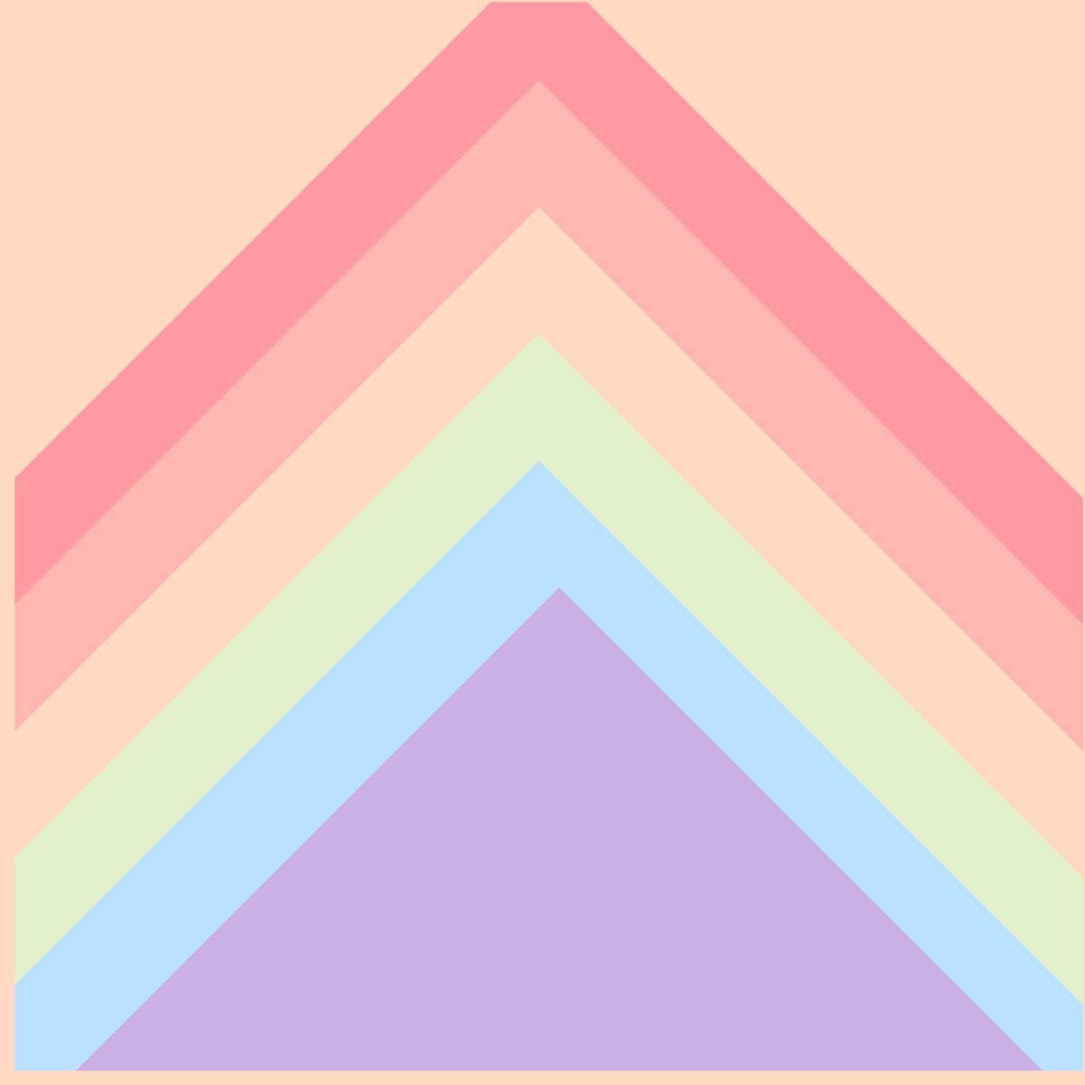 Pastel Rainbow Vector Template