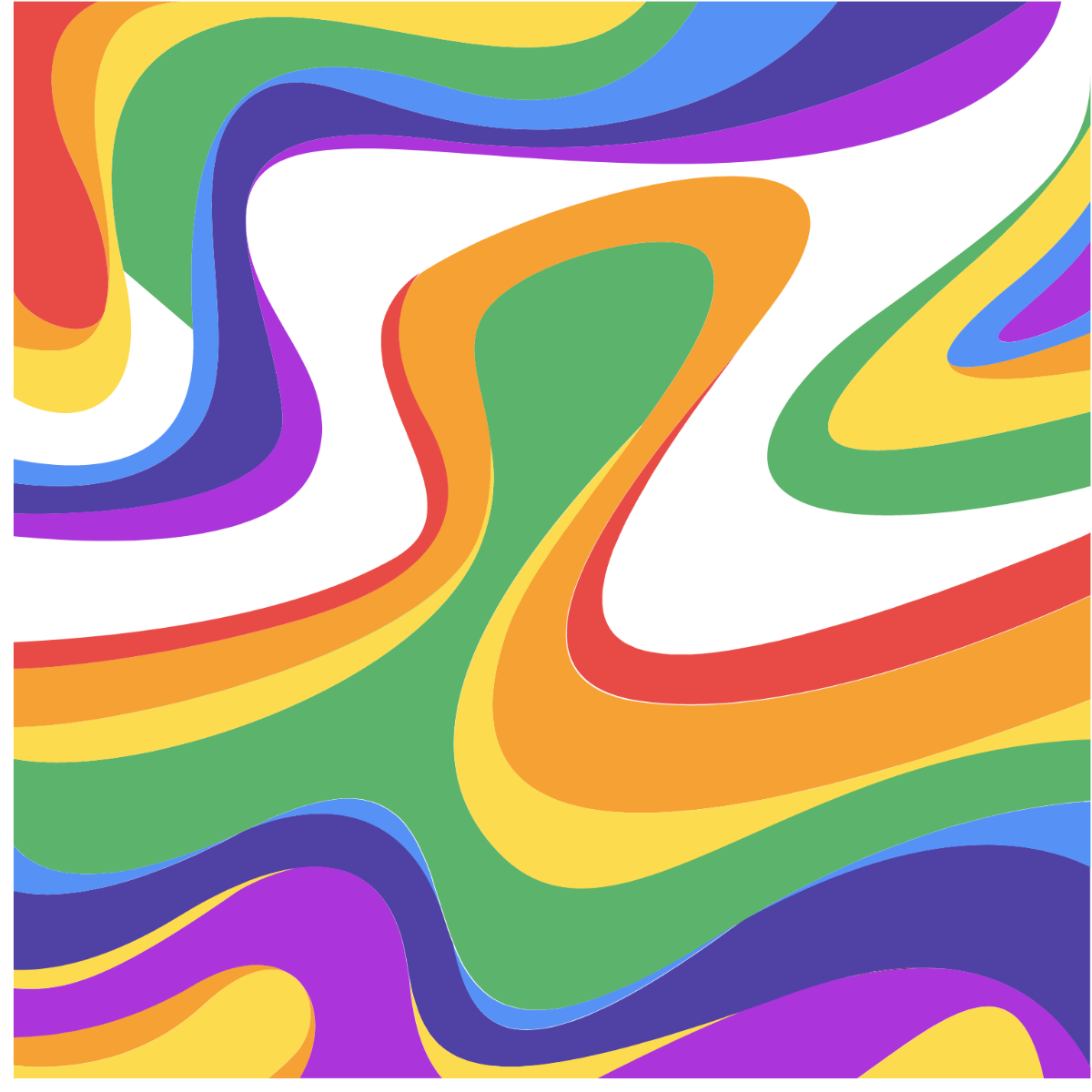 Abstract Rainbow Vector Template