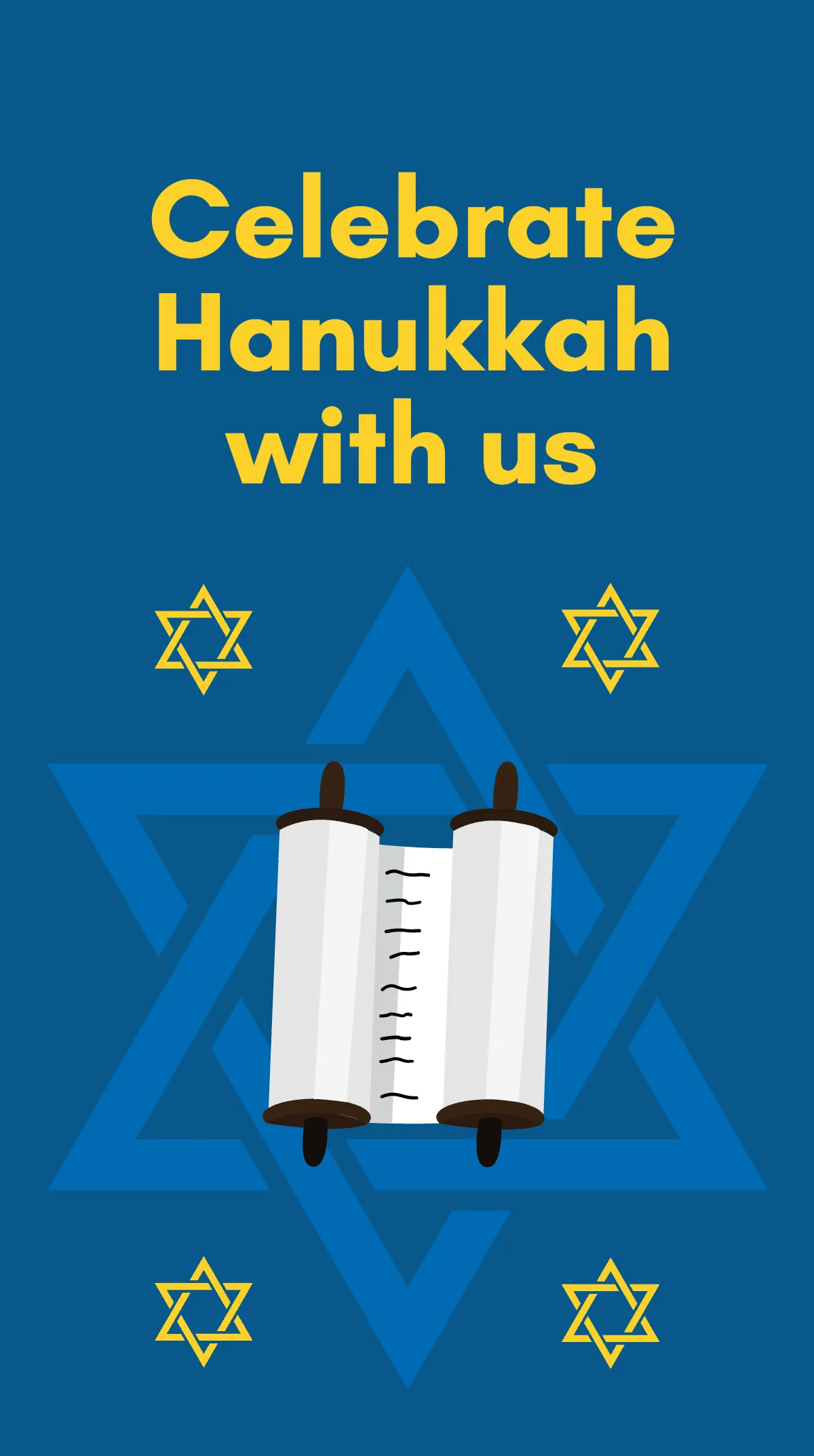 Free Hanukkah Festival Instagram Story Template to Edit Online