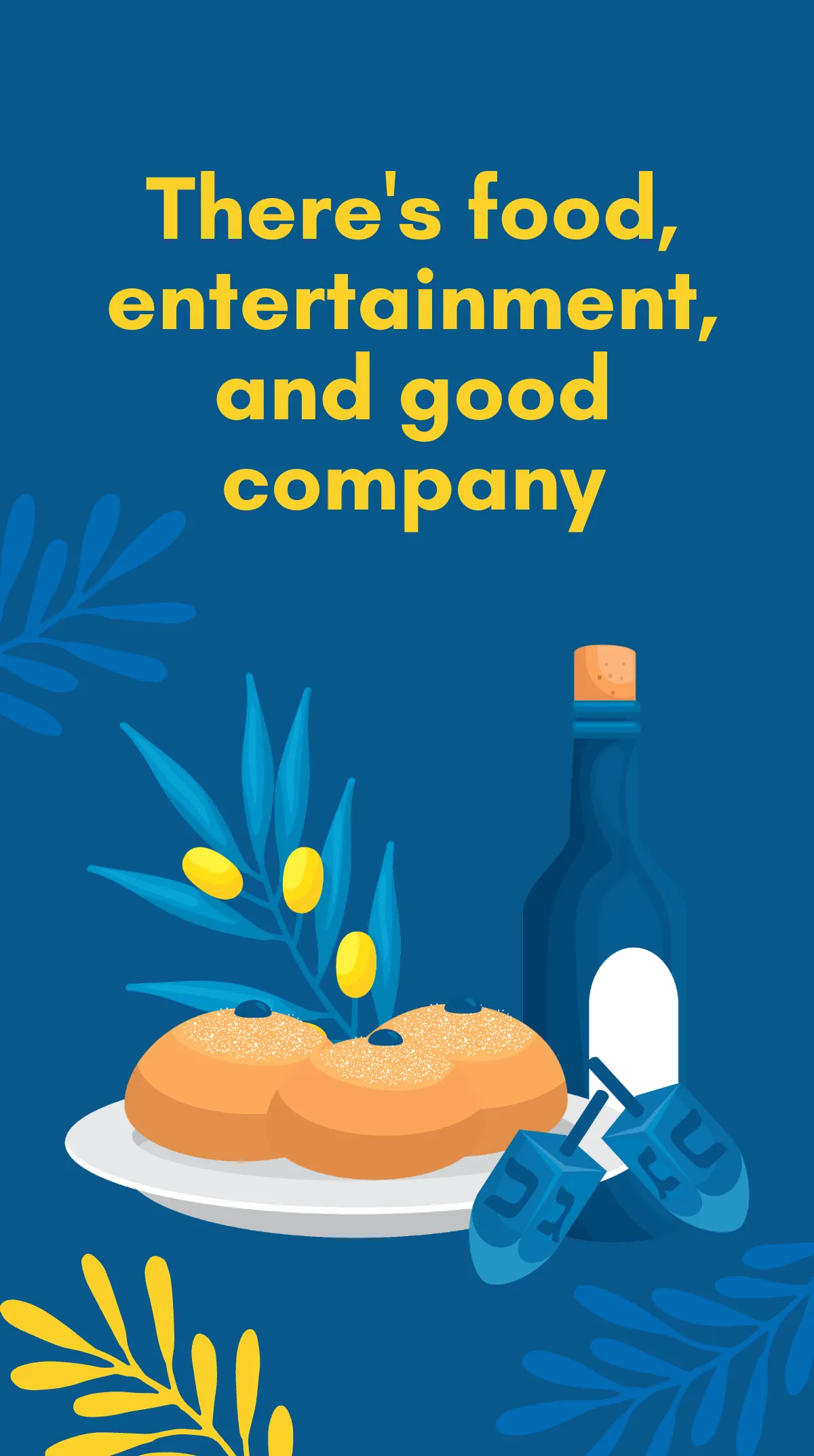 Free Hanukkah Festival Instagram Story Template to Edit Online